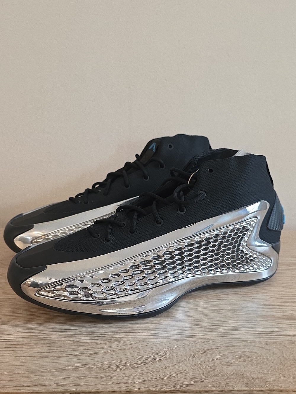 NEW Adidas AE Anthony Edwards 1 Silver Metallic